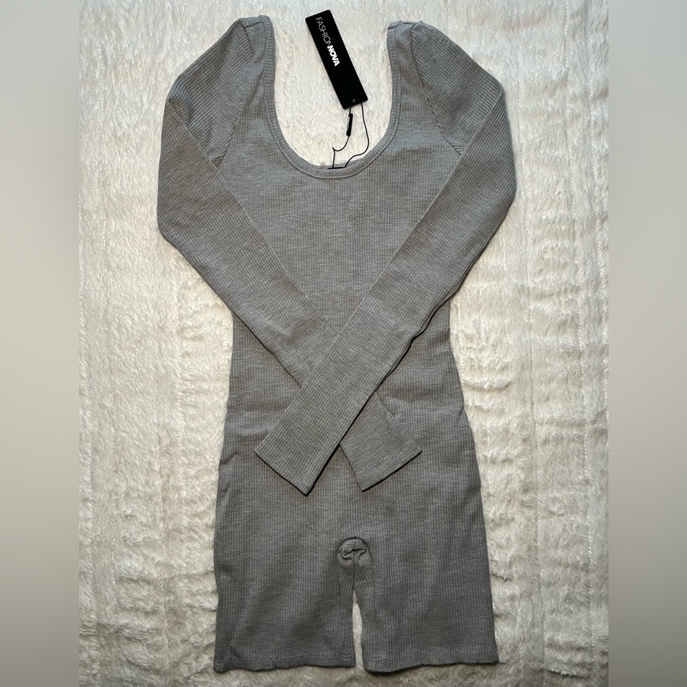 FashionNova Romper (Heather Grey)